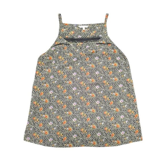 Your Story Floral Tank Top Brown Orange Flowers Women's Large - Picture 1 of 5